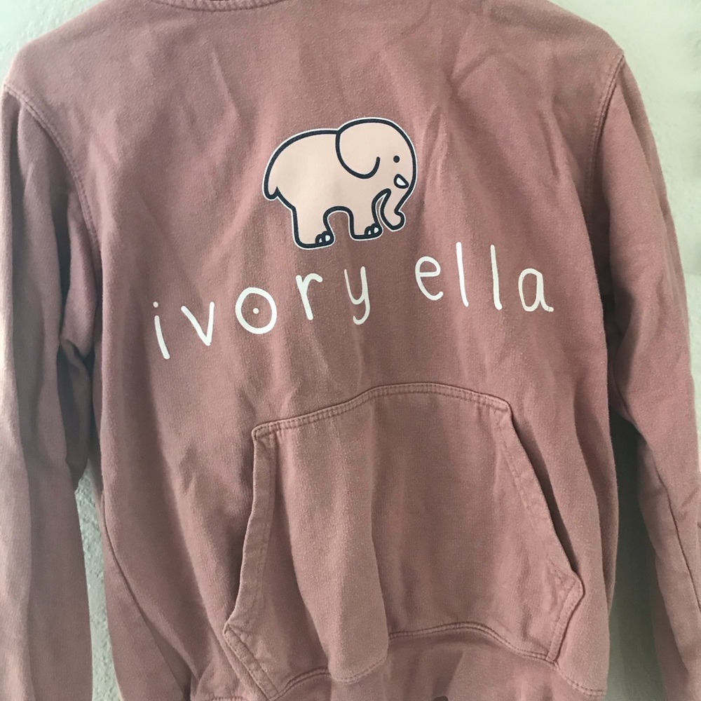 Ivory Ella pink hoodie